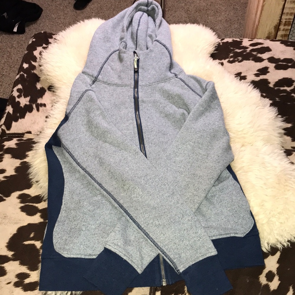 lululemon athletica Gray and Blue Hoodie